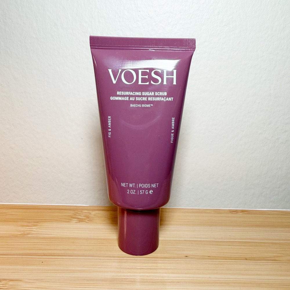 VOESH Resurfacing Sugar Scrub Fig & Amber Baechu Biome 2 oz 57g Travel Size NEW